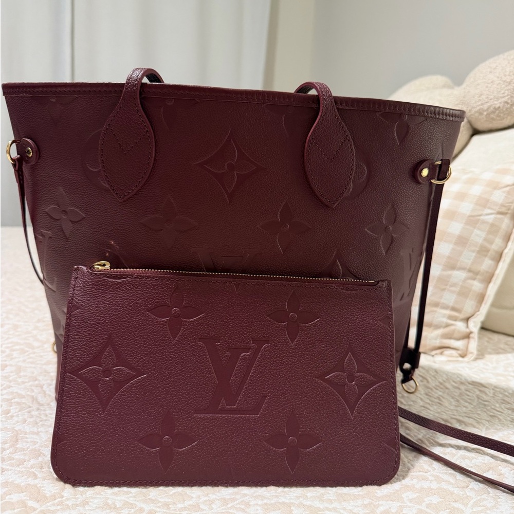 Louis Vuitton Wine Empreinte Monogram Neverfull MM